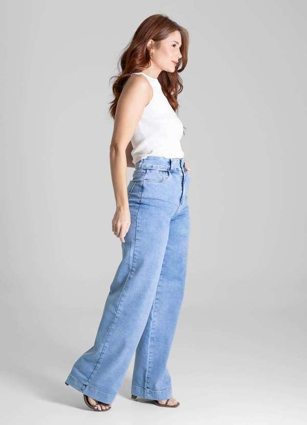 Sawary - Calça Jeans Sawary Wide Leg - 281041 Azul 3