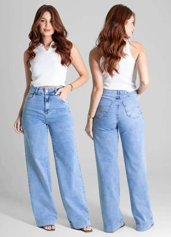 Sawary - Calça Jeans Sawary Wide Leg - 281041 Azul 6
