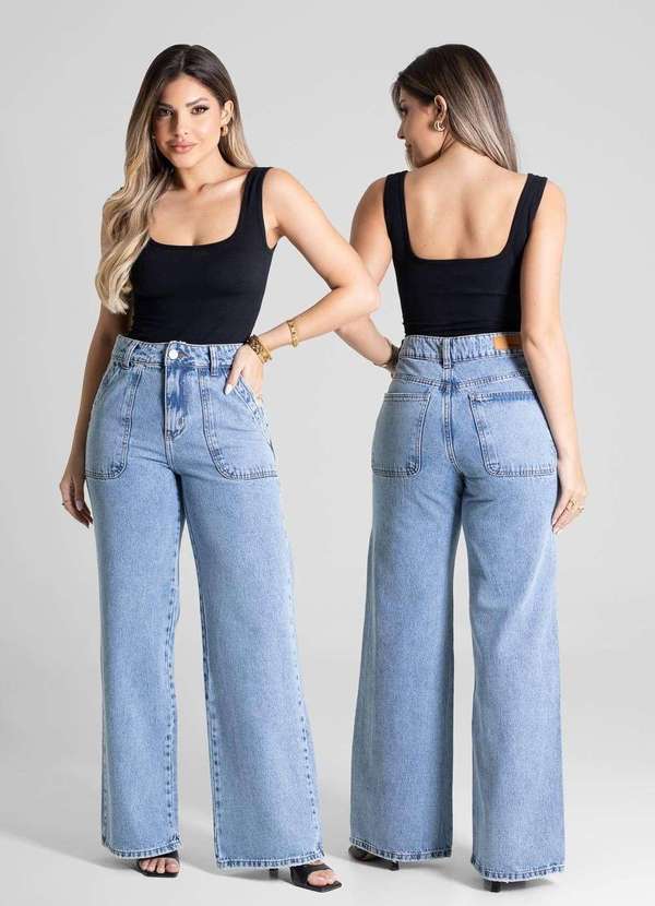 Sawary - Calça Jeans Sawary Wide Leg - 281135 Azul 6