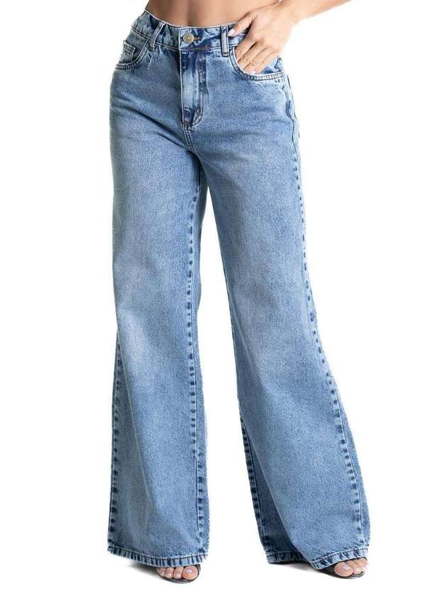 Sawary - Calça Jeans Sawary Wide Leg - 281153 Azul 7