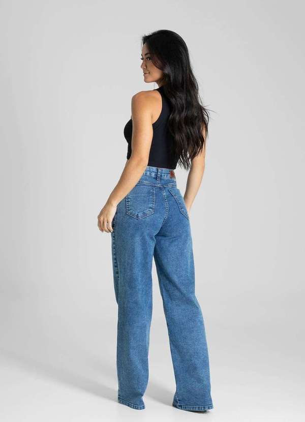 Sawary - Calça Jeans Sawary Wide Leg - 281236 Azul 4