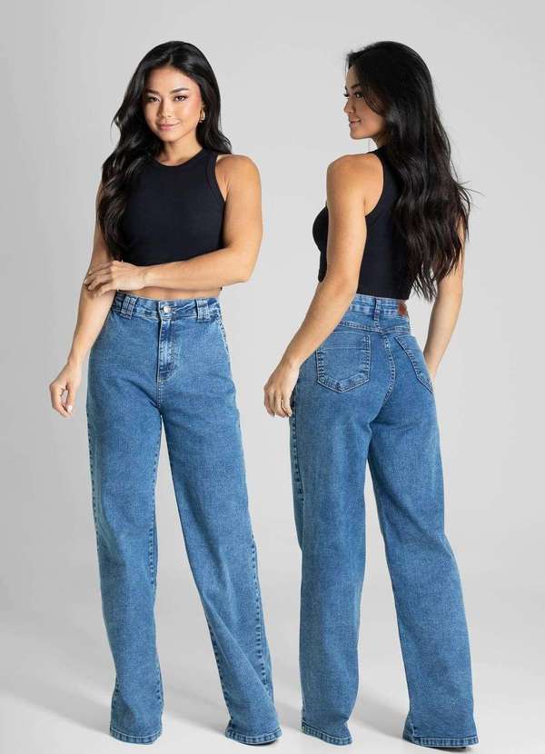 Sawary - Calça Jeans Sawary Wide Leg - 281236 Azul 6