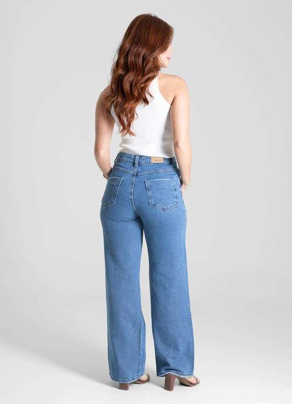 Sawary - Calça Jeans Sawary Wide Leg - 281257 Azul 4