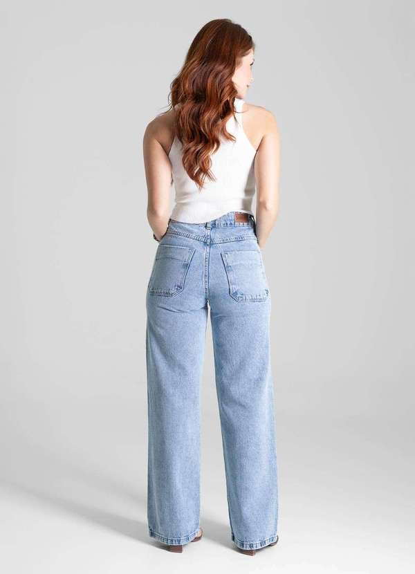 Sawary - Calça Jeans Sawary Wide Leg - 281276 Azul 4