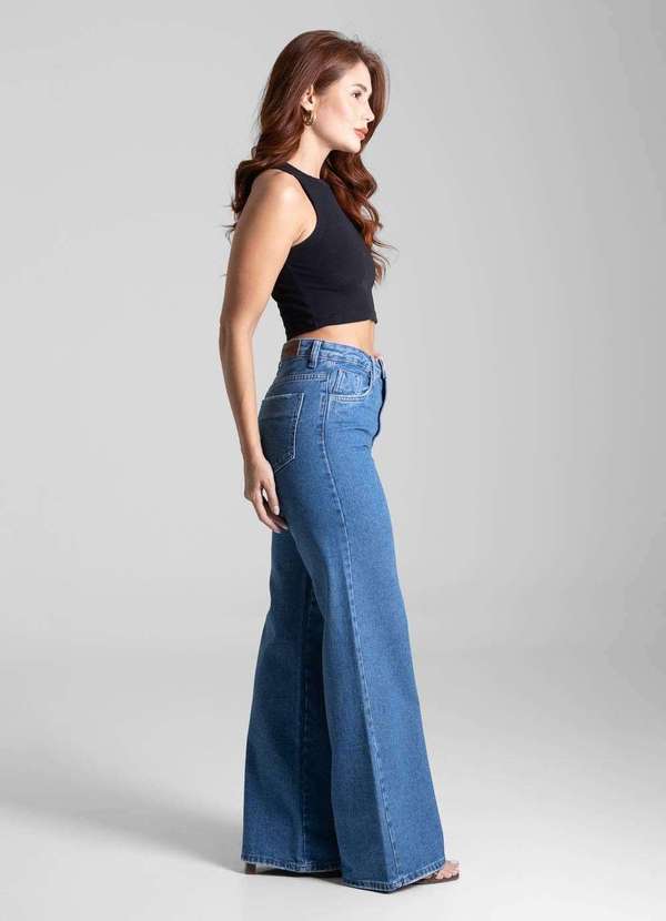 Sawary - Calça Jeans Sawary Wide Leg - 281607 Azul 3