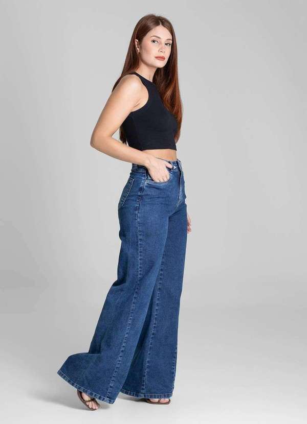 Sawary - Calça Jeans Sawary Wide Leg - 281673 Azul 3