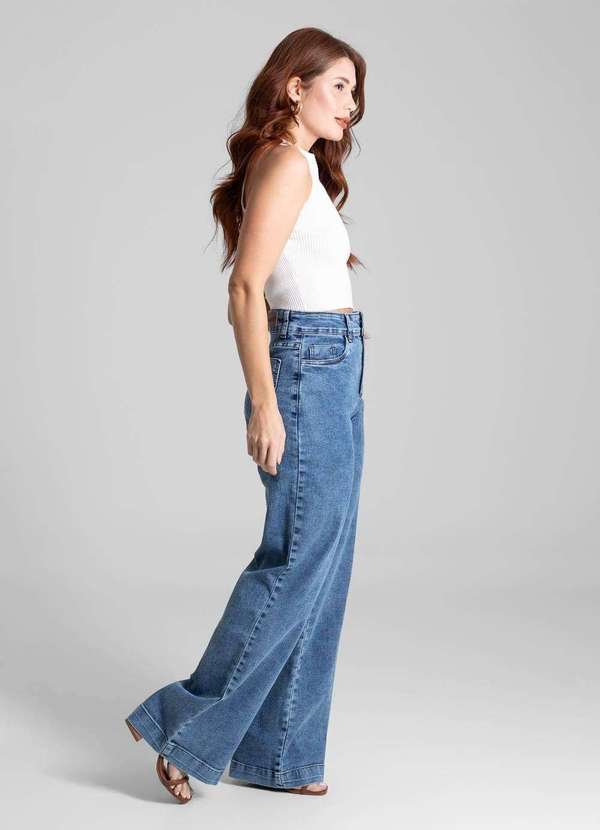 Sawary - Calça Jeans Sawary Wide Leg - 281735 Azul 3