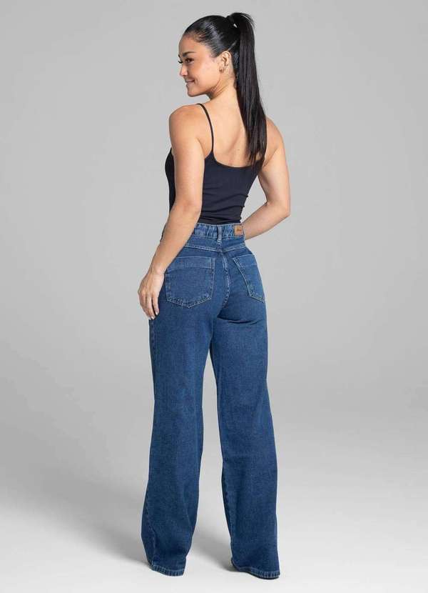Sawary - Calça Jeans Sawary Wide Leg - 281762 Azul 4