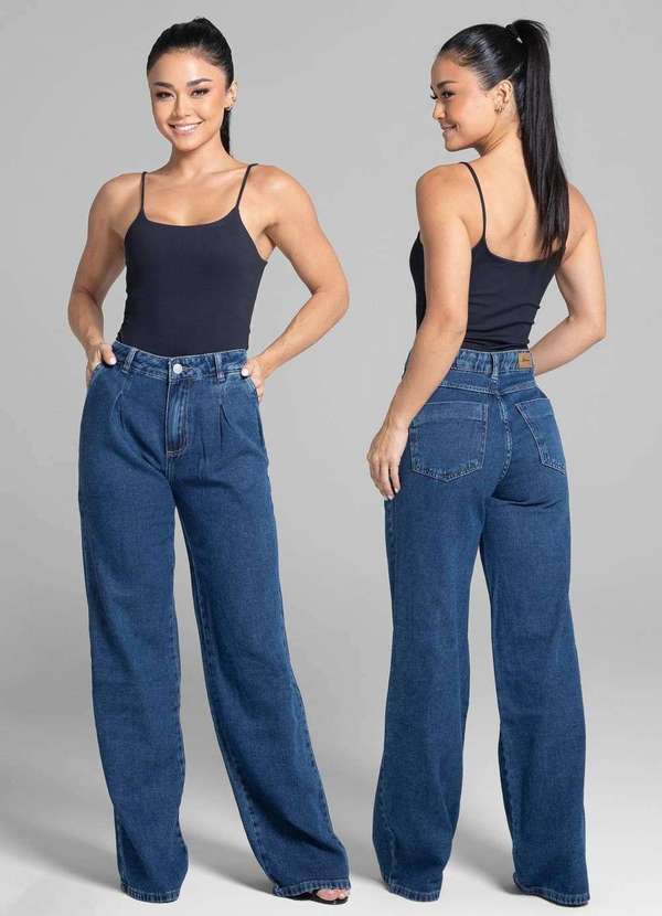 Sawary - Calça Jeans Sawary Wide Leg - 281762 Azul 6