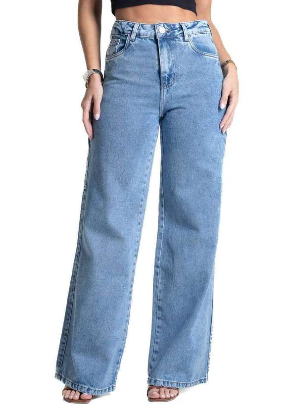 Sawary - Calça Jeans Sawary Wide Leg - 281864 Azul
