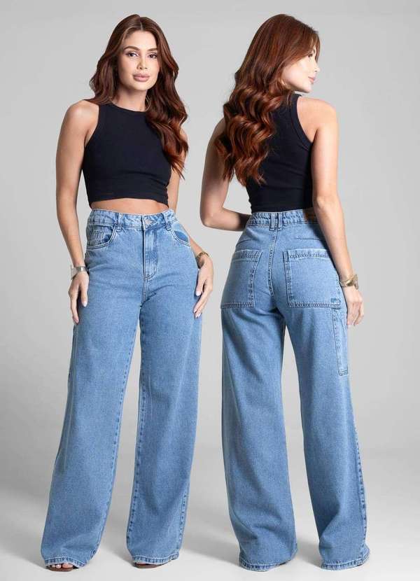 Sawary - Calça Jeans Sawary Wide Leg - 281865 Azul 6