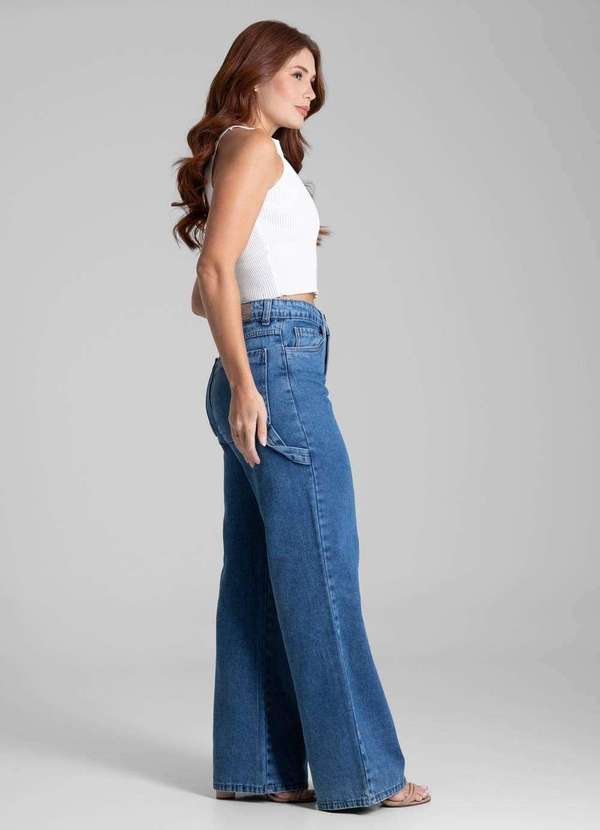 Sawary - Calça Jeans Sawary Wide Leg - 281921 Azul 3