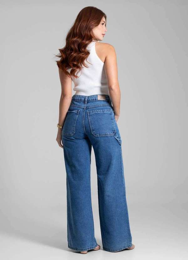Sawary - Calça Jeans Sawary Wide Leg - 281921 Azul 4
