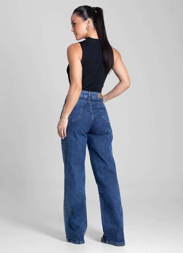 Sawary - Calça Jeans Sawary Wide Leg - 282040 Azul 4