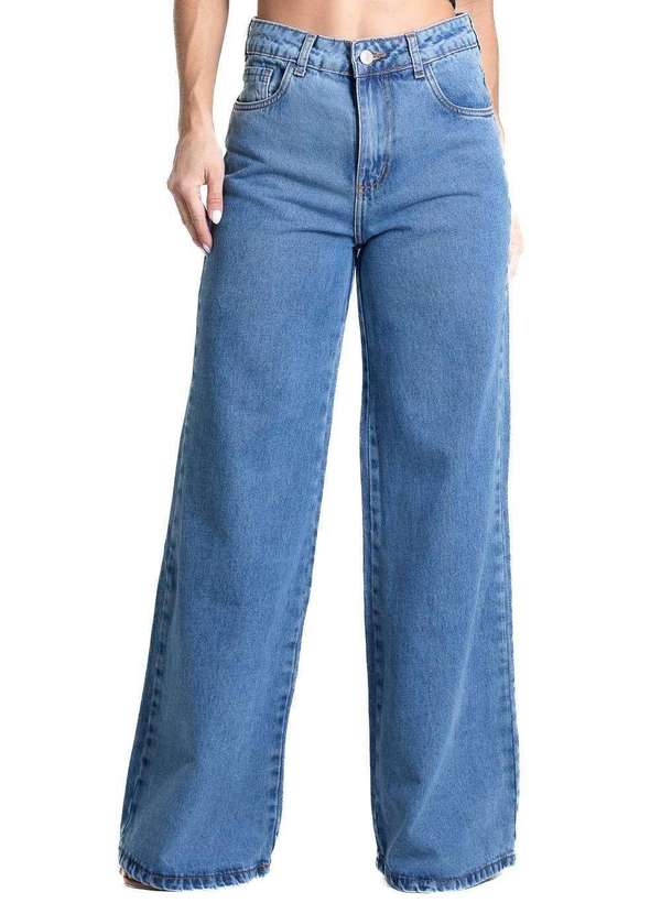Sawary - Calça Jeans Sawary Wide Leg - 282069 Azul