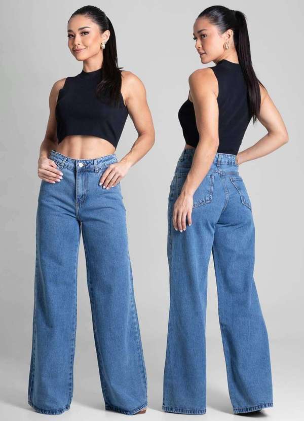 Sawary - Calça Jeans Sawary Wide Leg - 282069 Azul 6