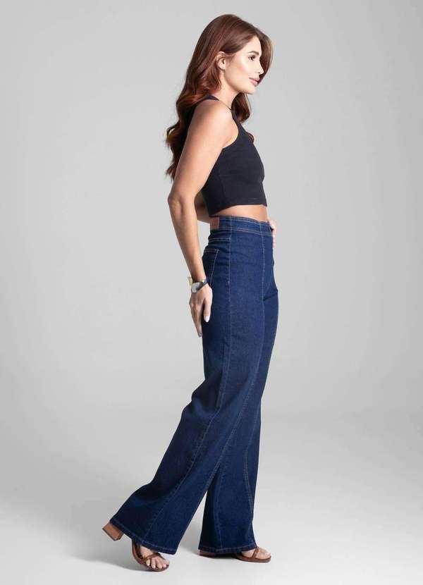 Sawary - Calça Jeans Sawary Wide Leg - 282257 Azul 3
