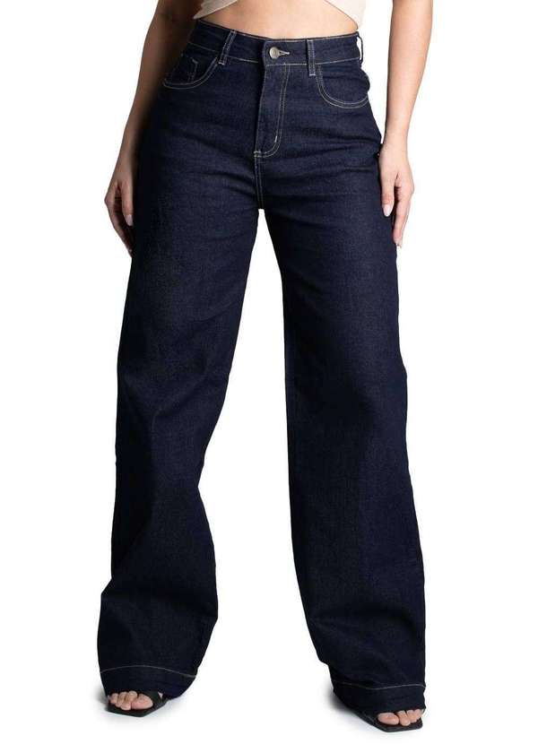 Sawary - Calça Jeans Sawary Wide Leg - 276266 Azul