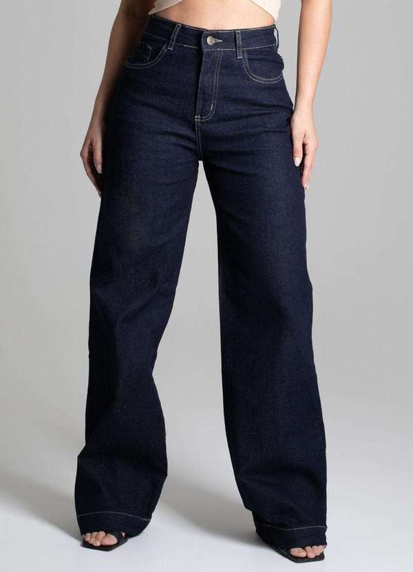 Sawary - Calça Jeans Sawary Wide Leg - 276266 Azul 5