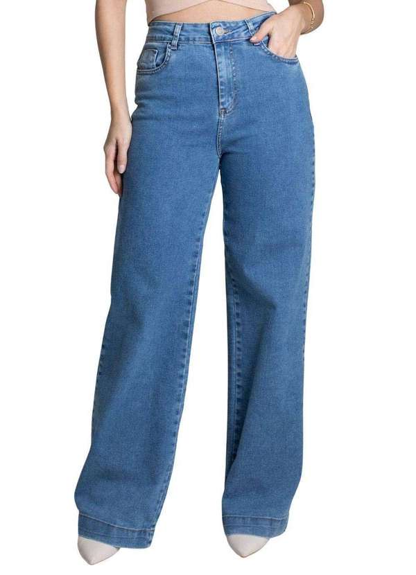 Sawary - Calça Jeans Sawary Wide Leg - 275661 Azul