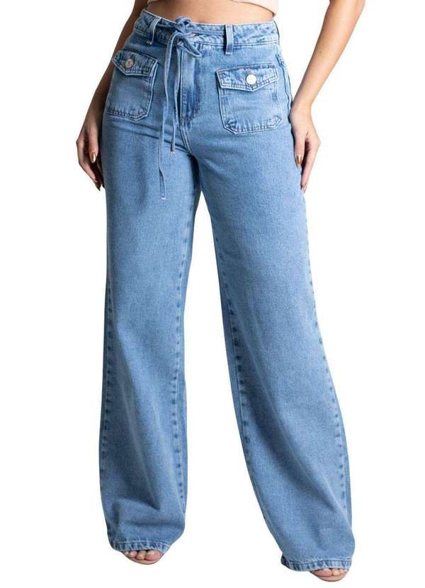 Sawary - Calça Jeans Sawary Wide Leg - 277335 Azul