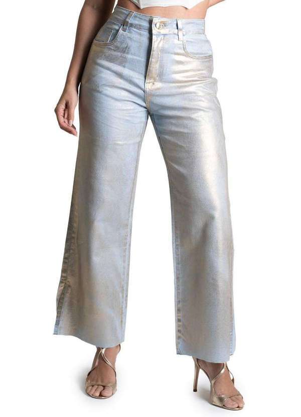 Sawary - Calça Jeans Sawary Wide Leg Cropped Calça Jeans Sawary Wide 276483 36