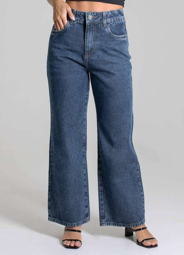 Sawary - Calça Jeans Sawary Wide Leg Petit - 279318 Azul 5