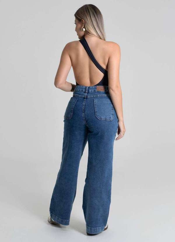 Sawary - Calça Jeans Sawary Wide Leg Petit - 279639 Azul 4