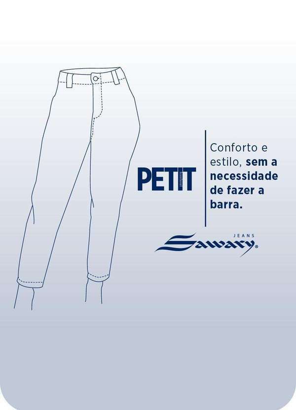 Sawary - Calça Jeans Sawary Wide Leg Petit - 279639 Azul 7