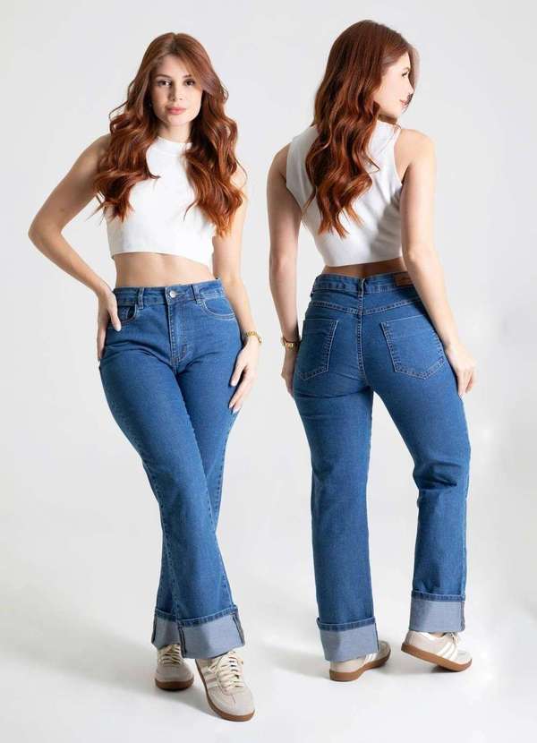 Sawary - Calça Jeans Sawray Wide Leg Petit - 279939 Azul 6