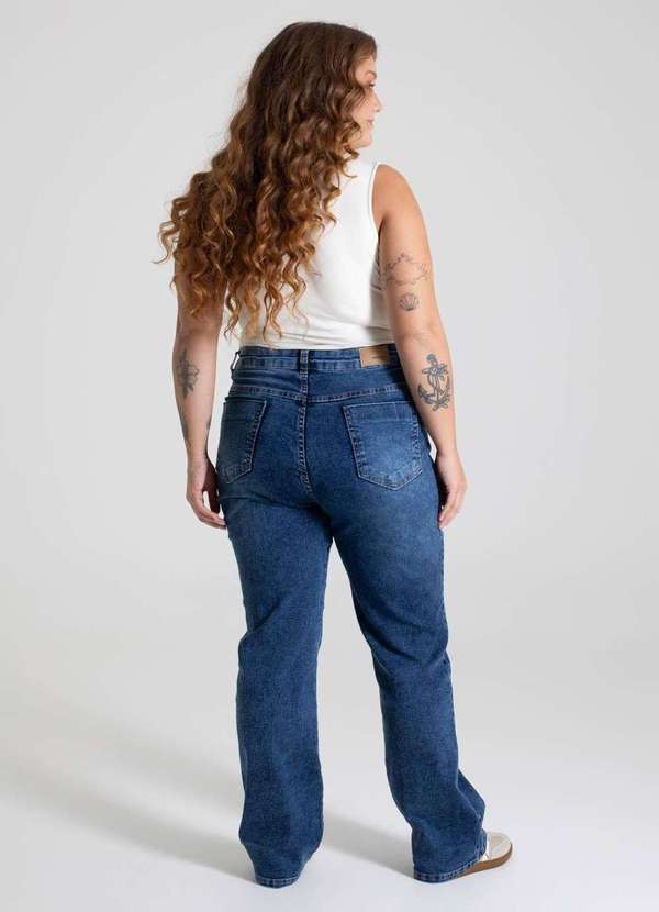 Sawary - Calça Jeans Sawary Wide Leg Petit - 279965 Azul 4