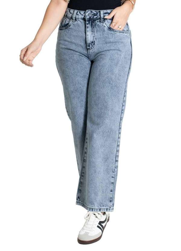 Sawary - Calça Jeans Sawary Wide Leg Petit - 280206 Azul