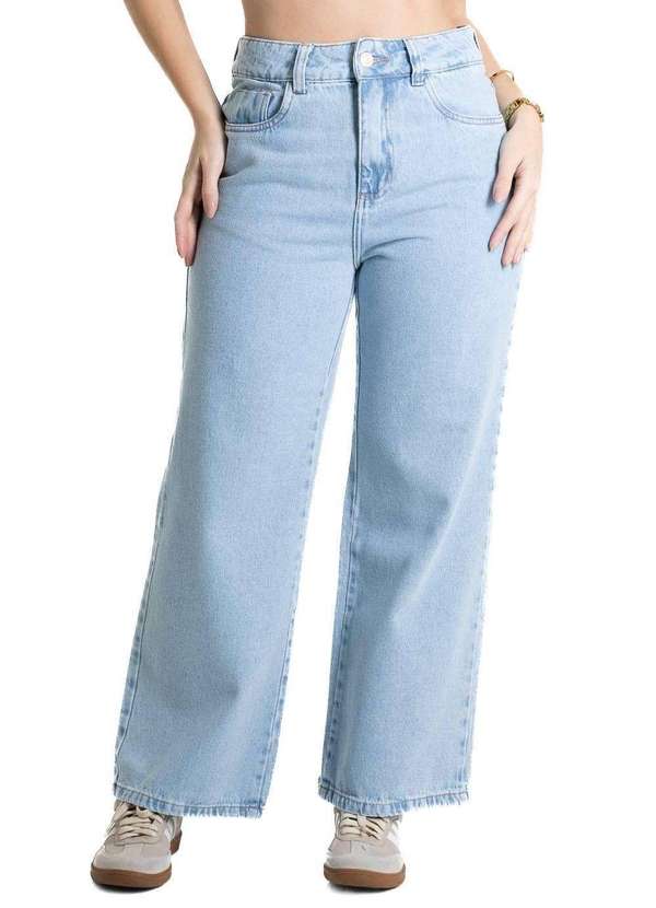Sawary - Calça Jeans Sawary Wide Leg Petit - 280580 Azul