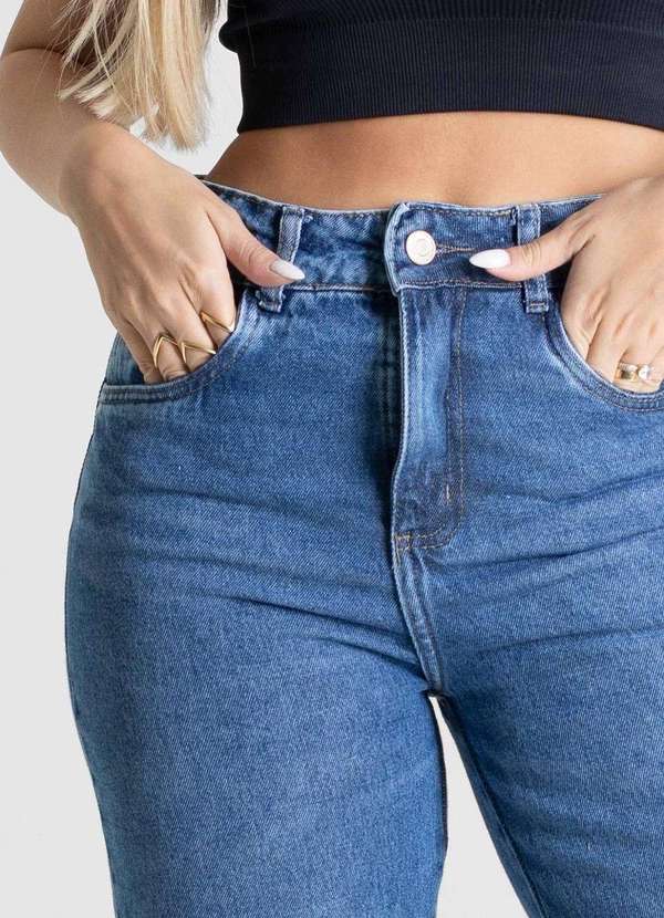 Sawary - Calça Jeans Sawary Wide Leg Petit - 280708 Azul 5