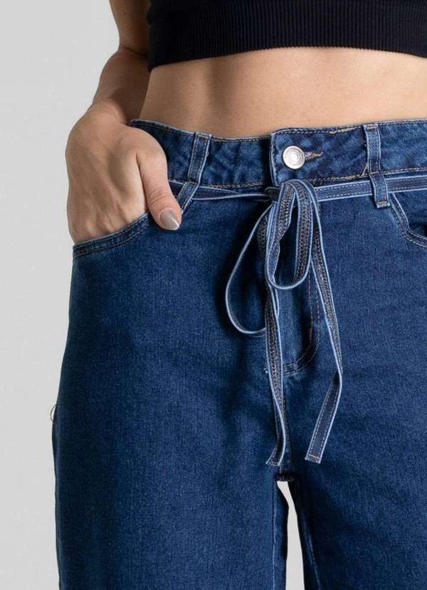 Sawary - Calça Jeans Sawary Wide Leg Petit - 280814 Azul 5