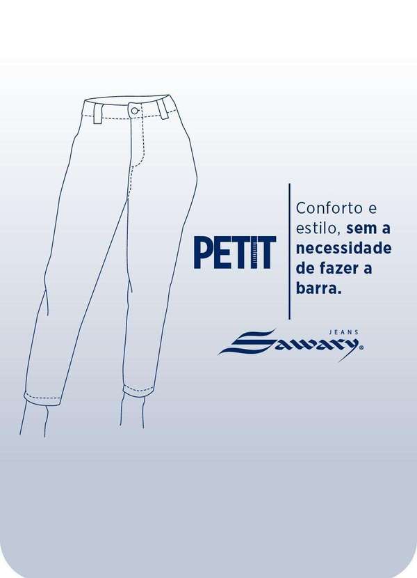 Sawary - Calça Jeans Sawary Wide Leg Petit - 280814 Azul 7