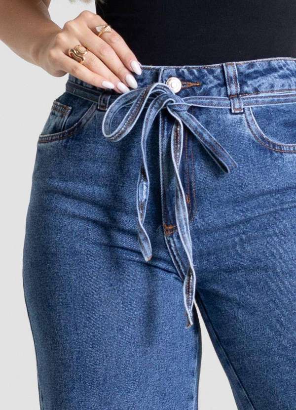 Sawary - Calça Jeans Sawary Wide Leg Petit - 281000 Azul 5