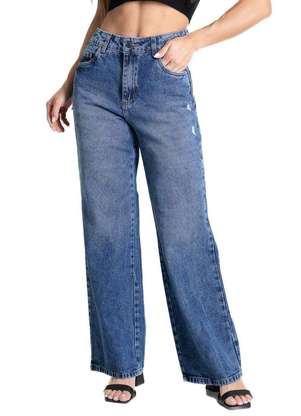 Calça Jeans Sawary Wide Leg Petit - 281545 - SAWARY