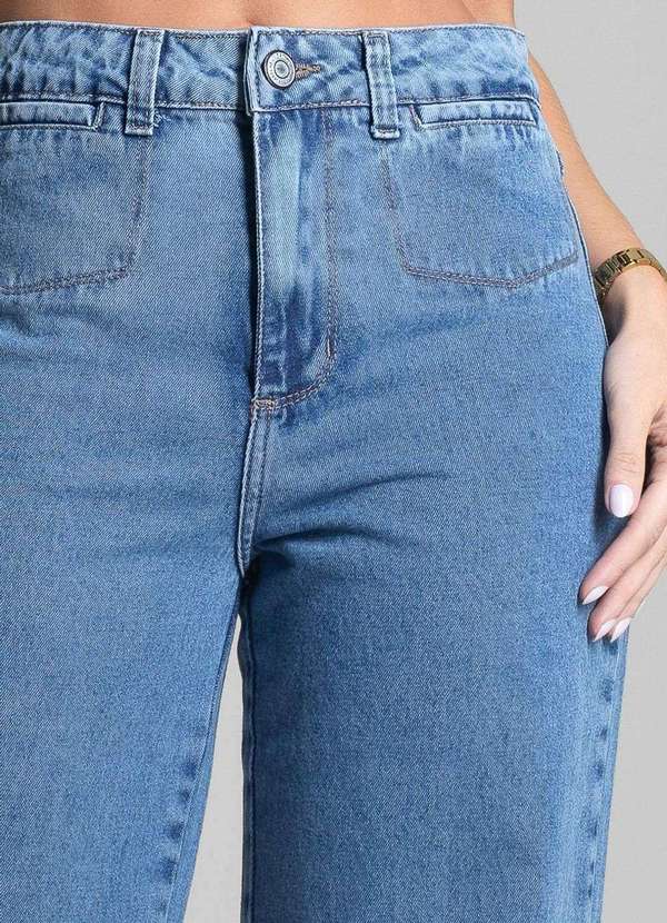 Sawary - Calça Jeans Sawary Wide Leg Petit - 281754 Azul 5