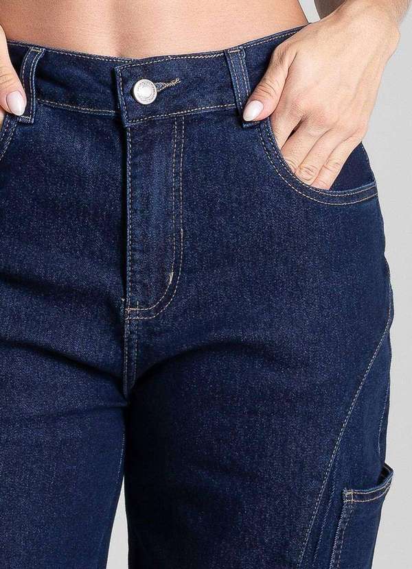 Sawary - Calça Jeans Sawary Wide Leg Petit - 281899 Azul 5