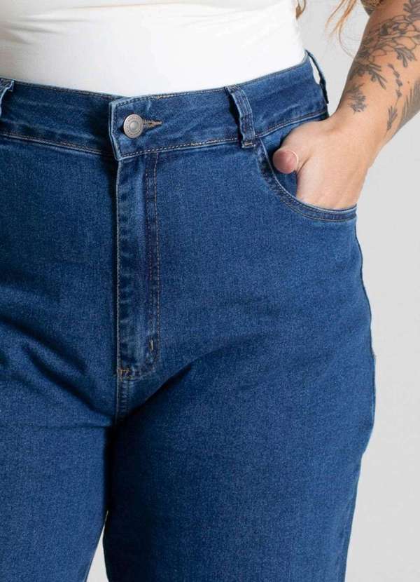 Sawary - Calça Jeans Sawary  Wide Leg Plus Size - 279804 Azul 5