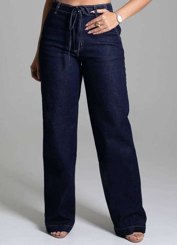Sawary - Calça Jeans Sawary Wide Leg - 277611 Azul 5