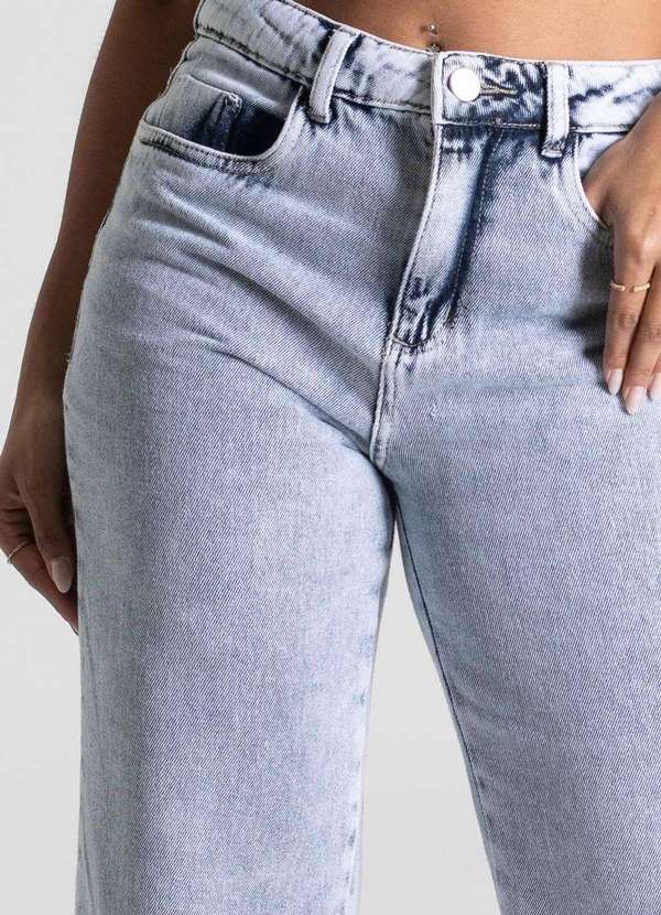 Sawary - Calça Jeans Sawray Wide Leg Cropped - 280880 Azul 5