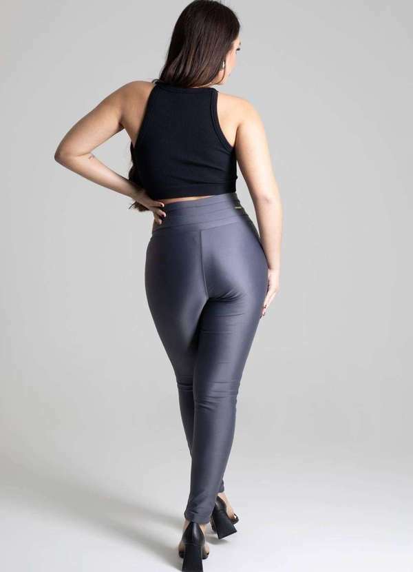 Sawary - Calça Legging Skinny Sawary Cinza 3