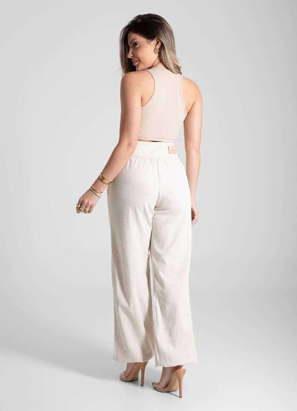 Sawary - Calça Linho Sawary Balonê - 281519 Branco 4