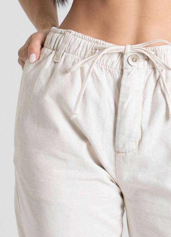 Sawary - Calça Linho Sawary Mom - 280305 Bege 4