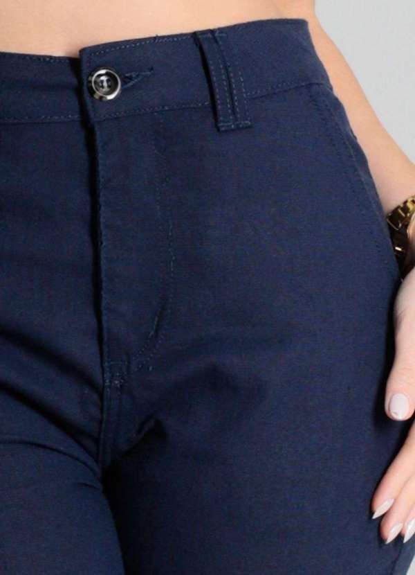 Sawary - Calça Linho Sawary Mom - 280543 Azul 5