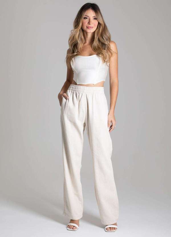 Sawary - Calça Linho Sawary Reta Calça Linho Sawary Reta - 276244 34 2