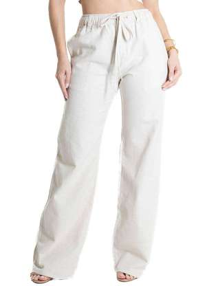Calça Linho Sawary Wide Leg - 280460 - SAWARY