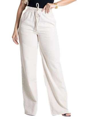 Calça Linho Sawary Wide Leg - 280521 - SAWARY